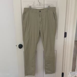 Bonobos Chino Pants Men's 36/32 Khaki Slim Straight Flat Front Stretch